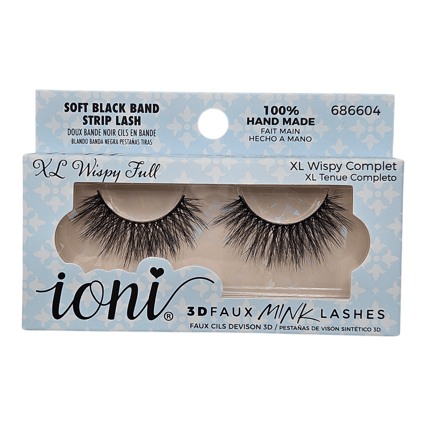 Ioni 3D Flaux Mink Lashes - XL Wispy Full