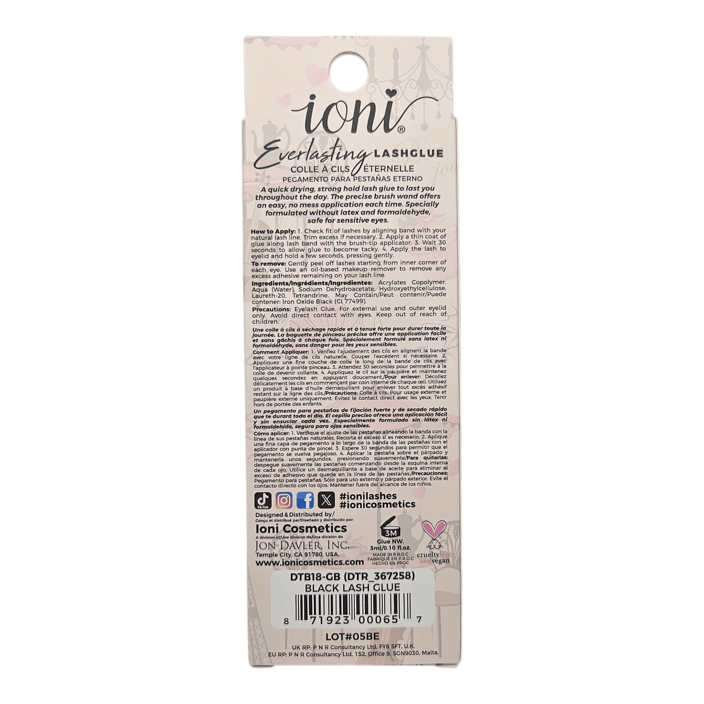 Ioni Lash Glue - Black Color
