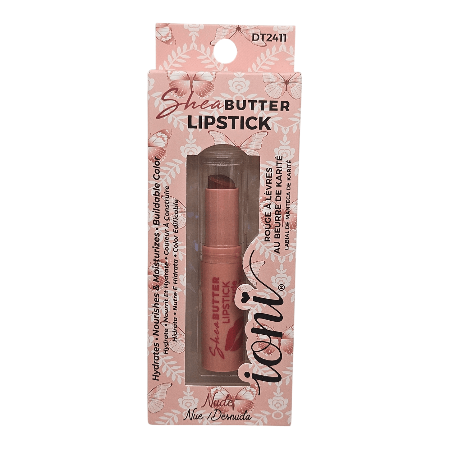 Ioni Shea Butter Lipsticks, Pink, Deep Mauve, Nude