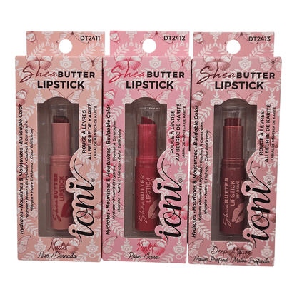 Ioni Shea Butter Lipsticks, Pink, Deep Mauve, Nude