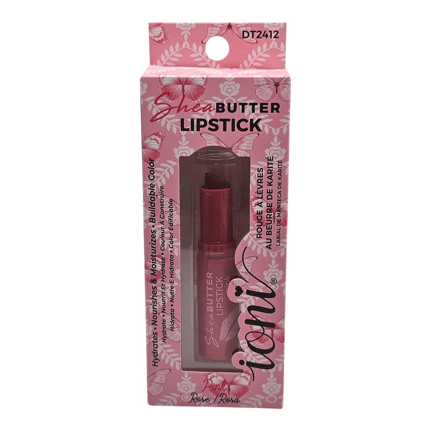 Ioni Shea Butter Lipsticks, Pink, Deep Mauve, Nude