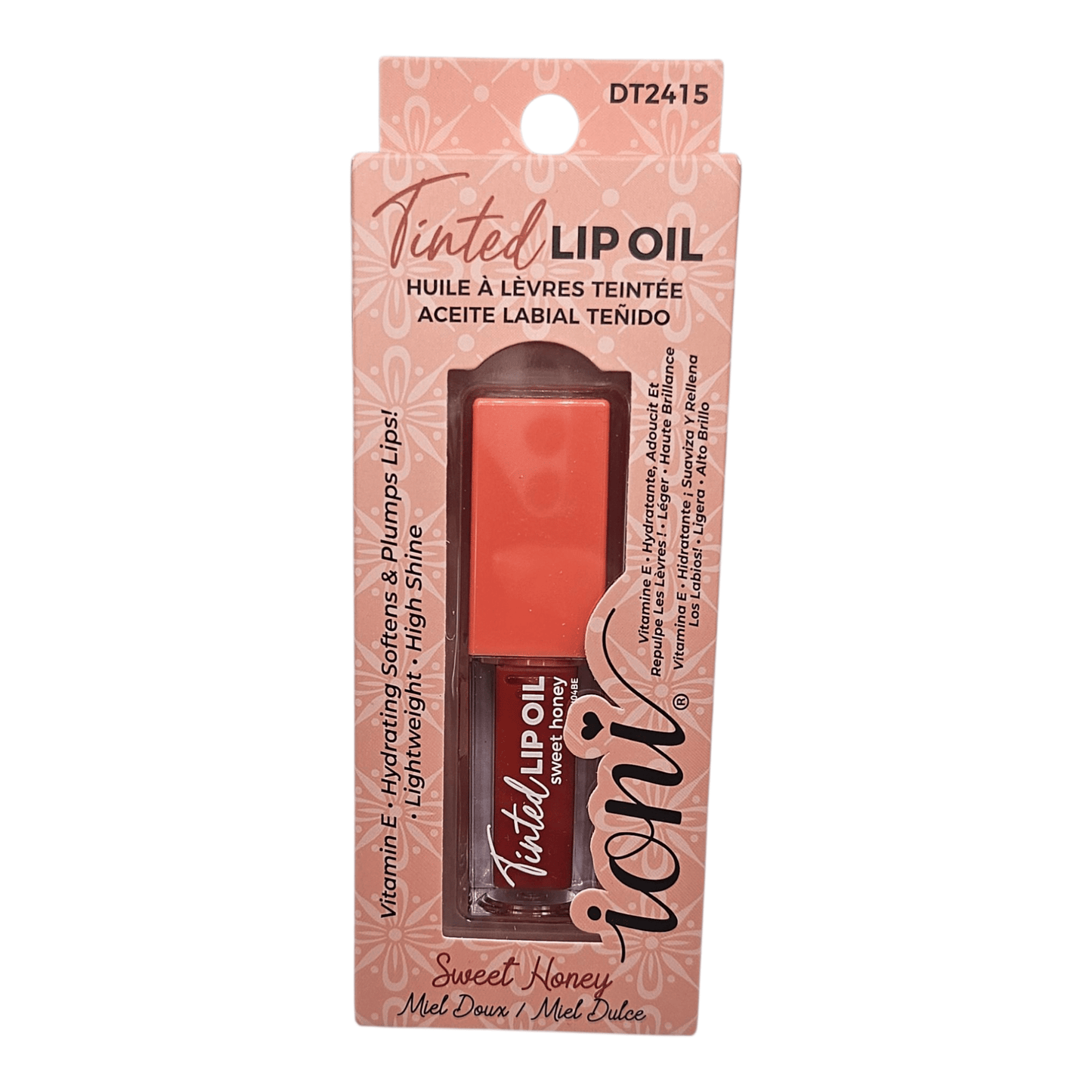 Ioni Tinted Lip Oils Plumbery, Pink Doll, Sweet Honey