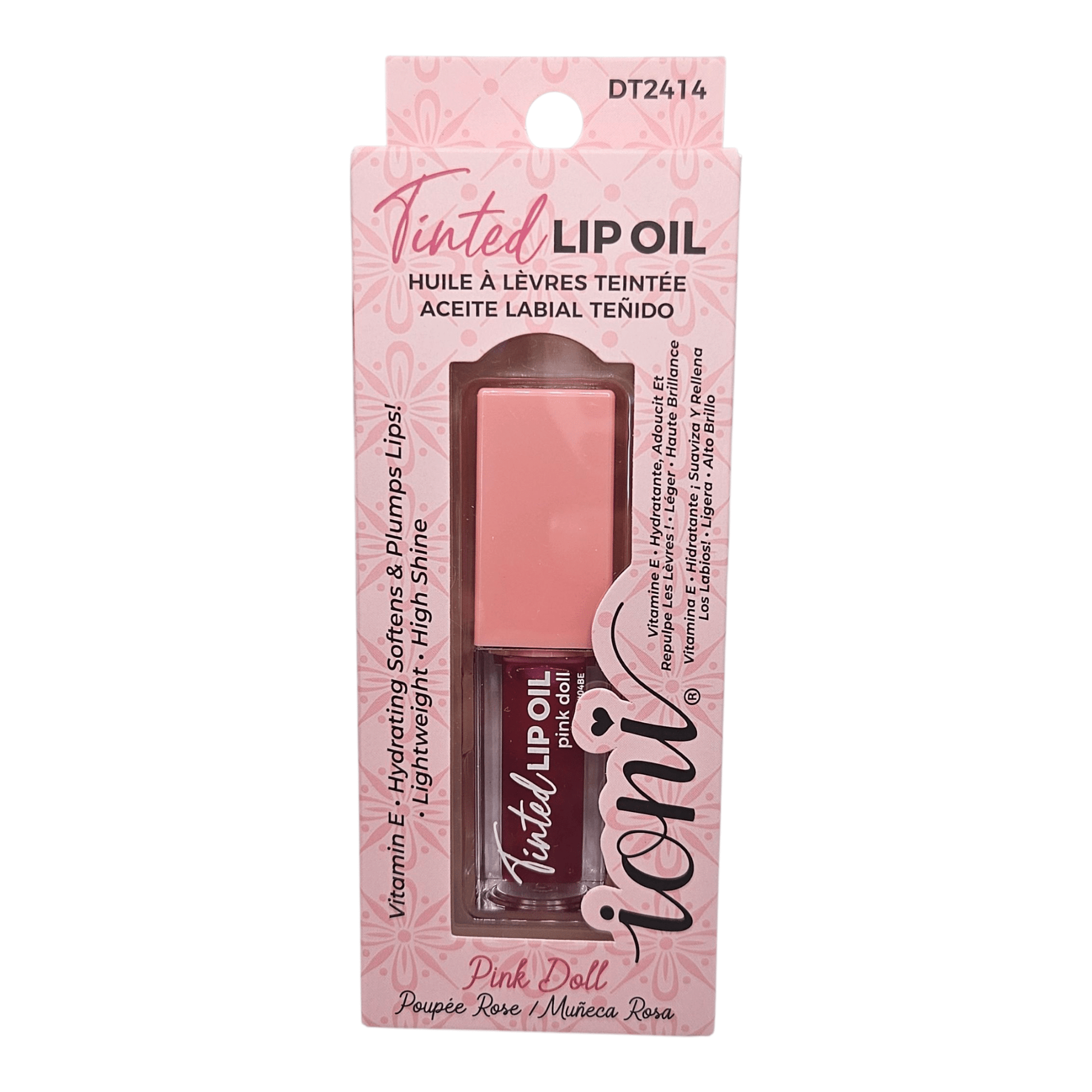 Ioni Tinted Lip Oils Plumbery, Pink Doll, Sweet Honey