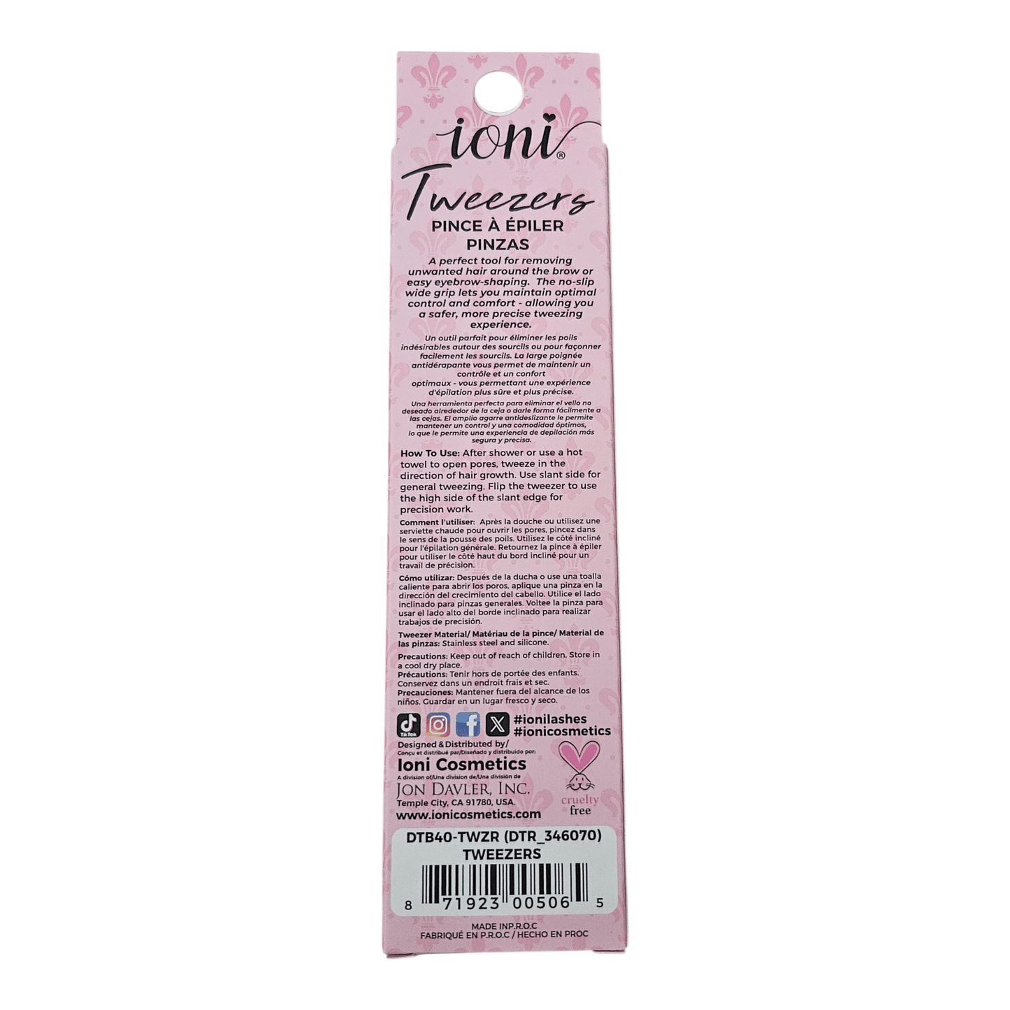 Ioni Tweezer - Pink