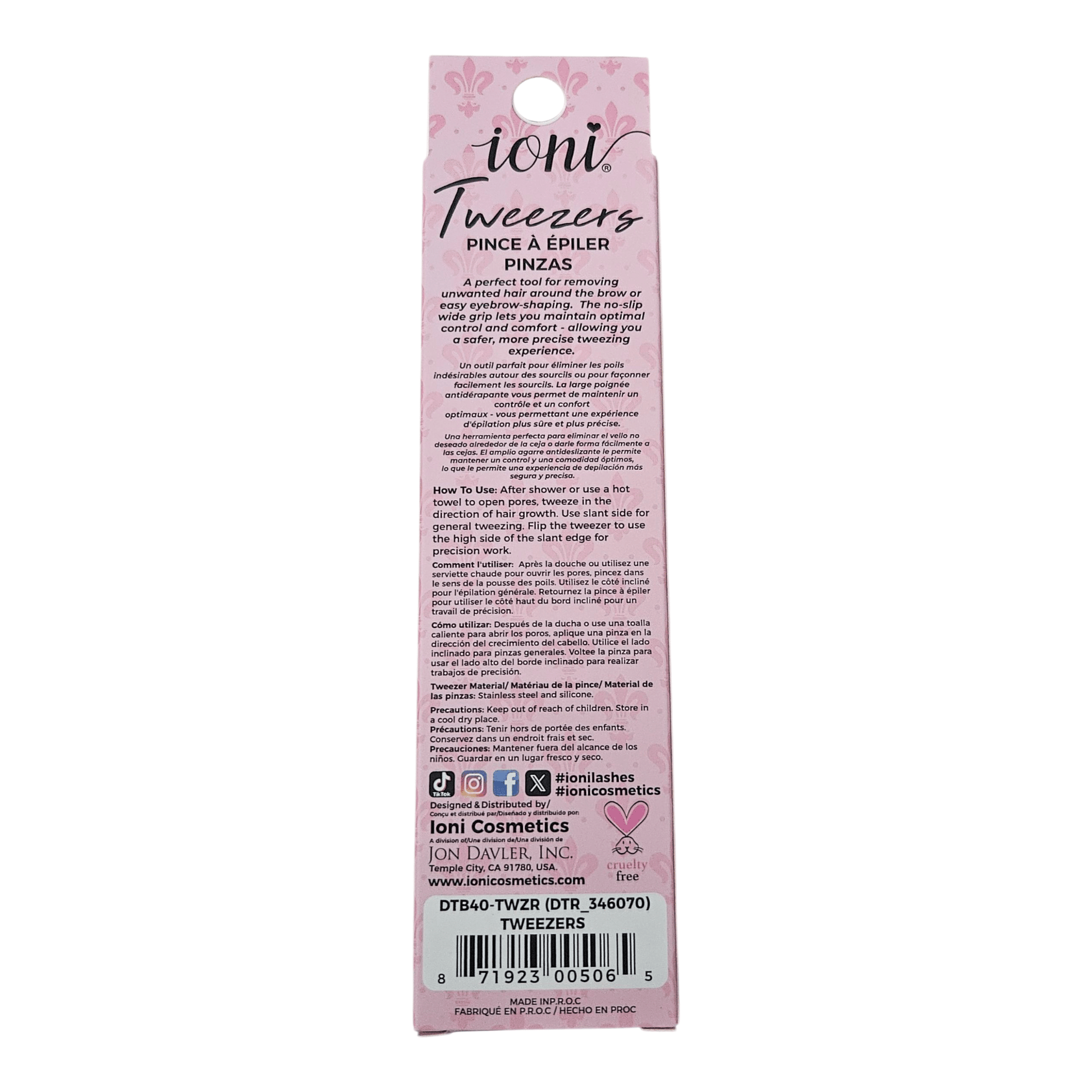 Ioni Tweezer - Pink