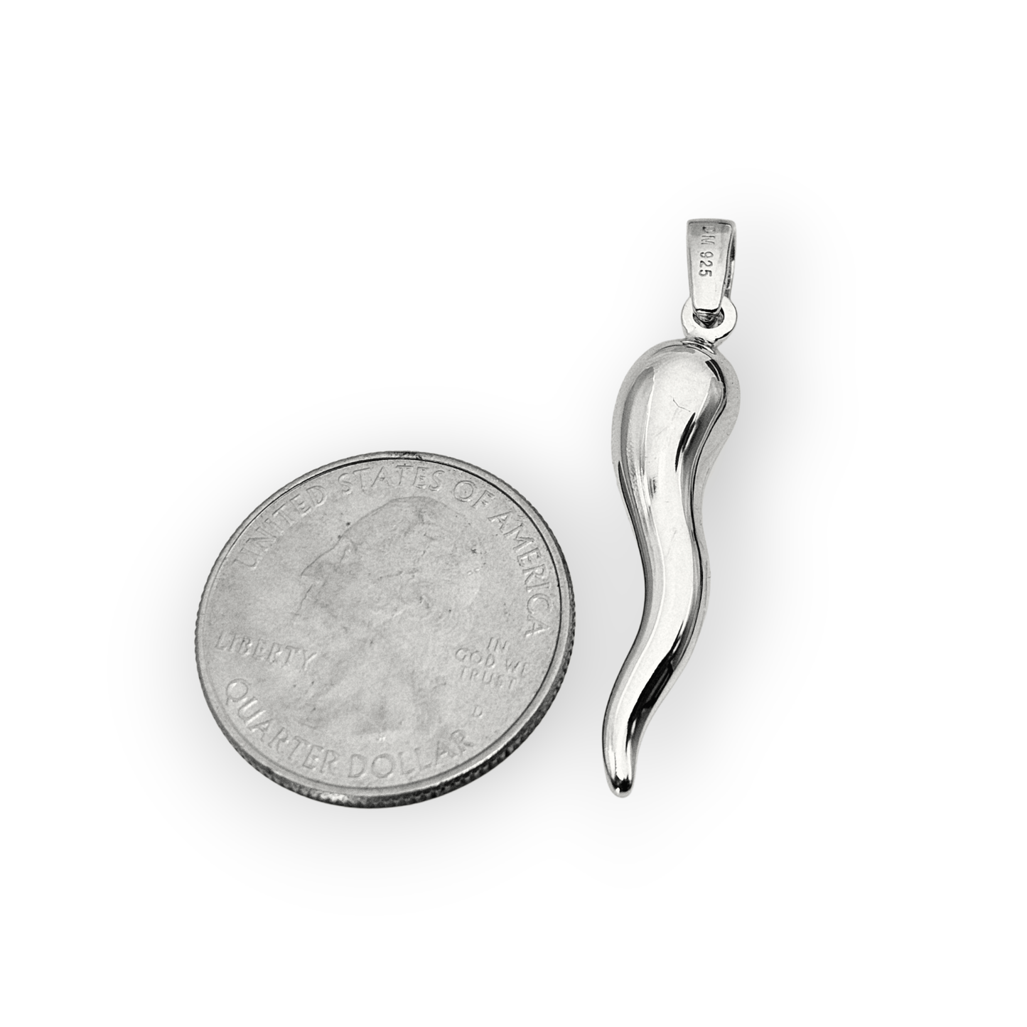 Italian Horn Charm Silver 925