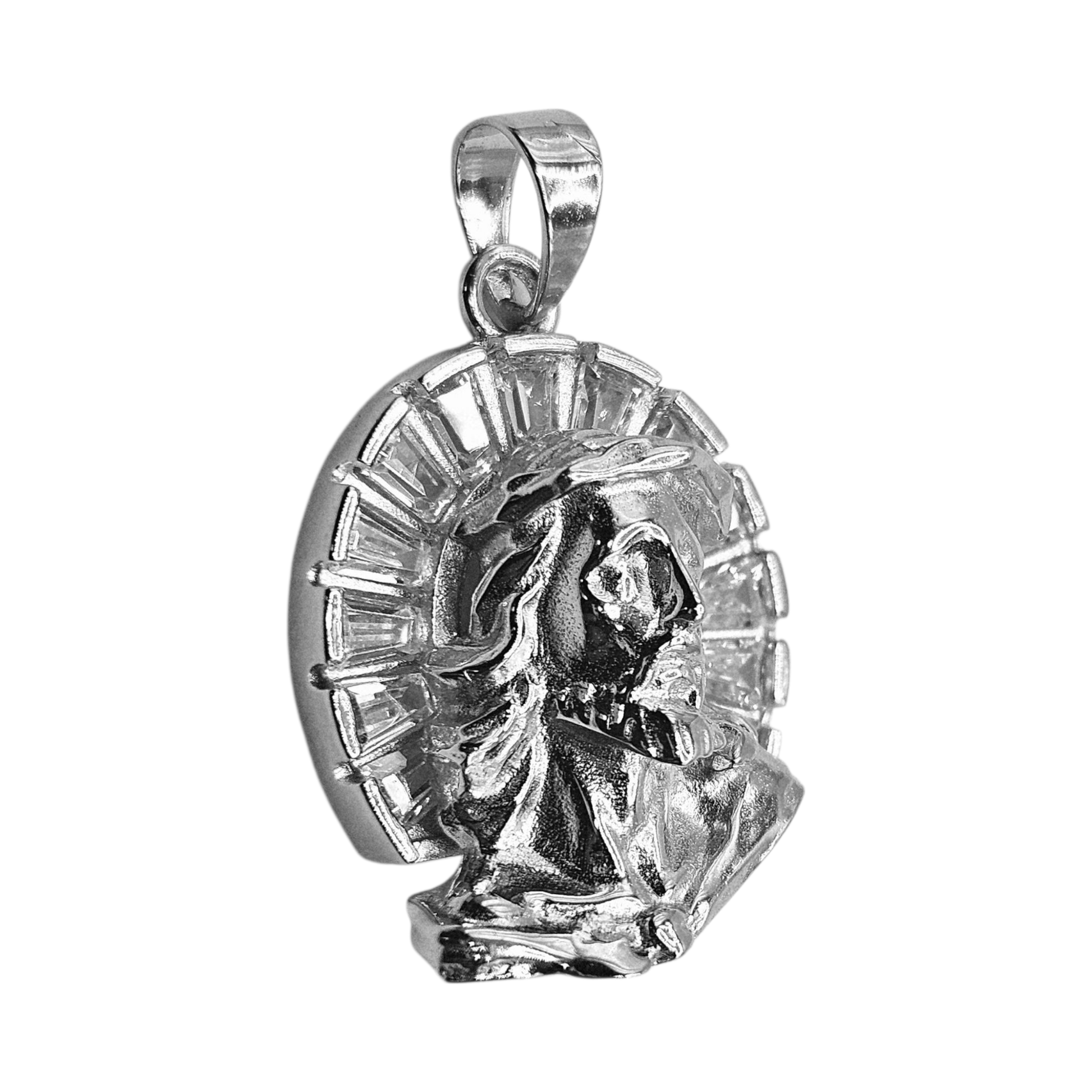 Jesus 3D Face Pendant Silver 925