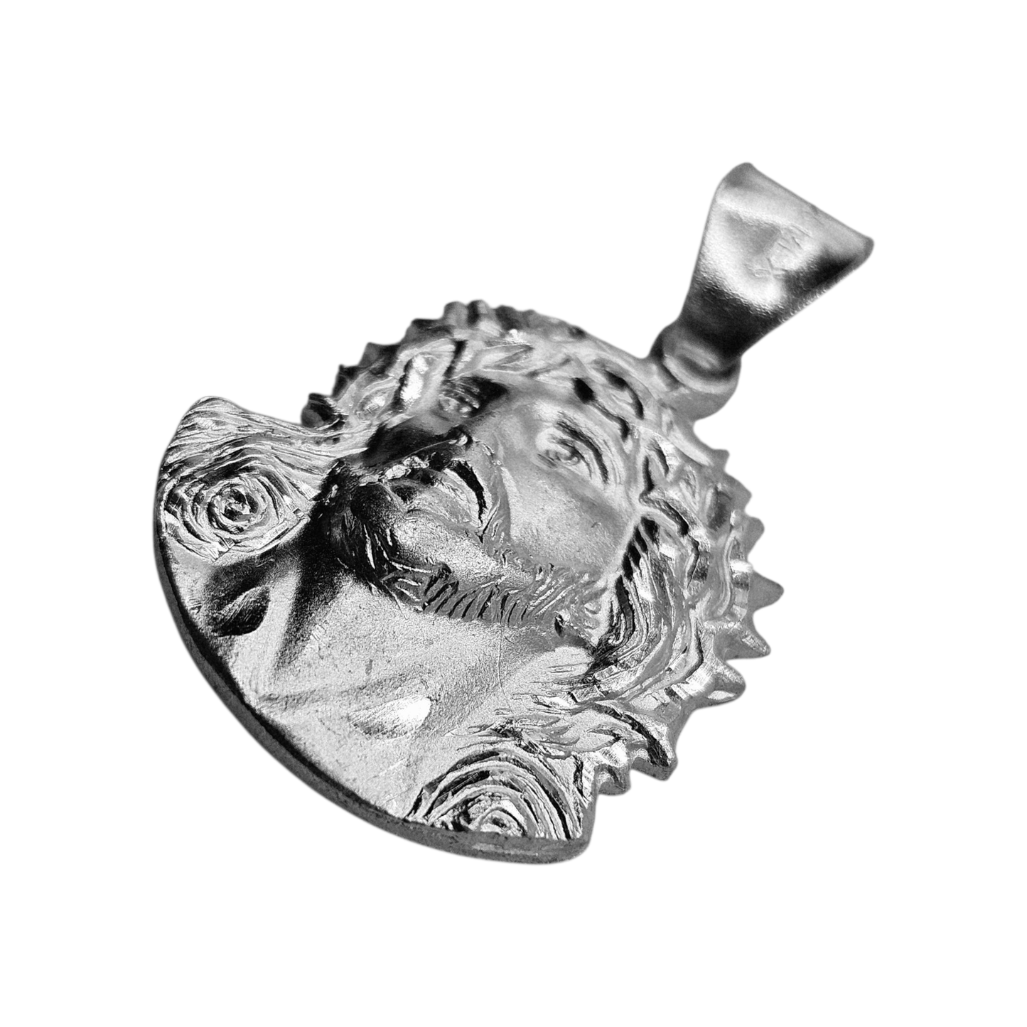 Jesus Christ Passion of The Christ Pendant Solid Silver 925 Jesus Head