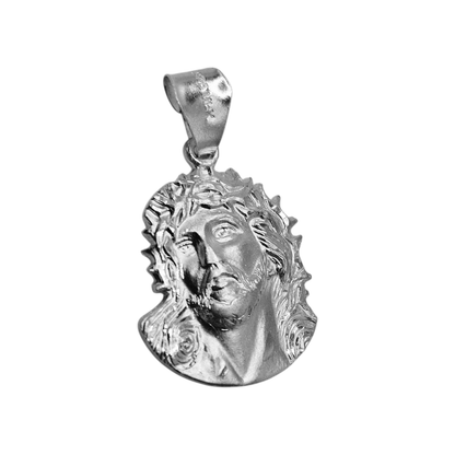 Jesus Christ Passion of The Christ Pendant Solid Silver 925 Jesus Head