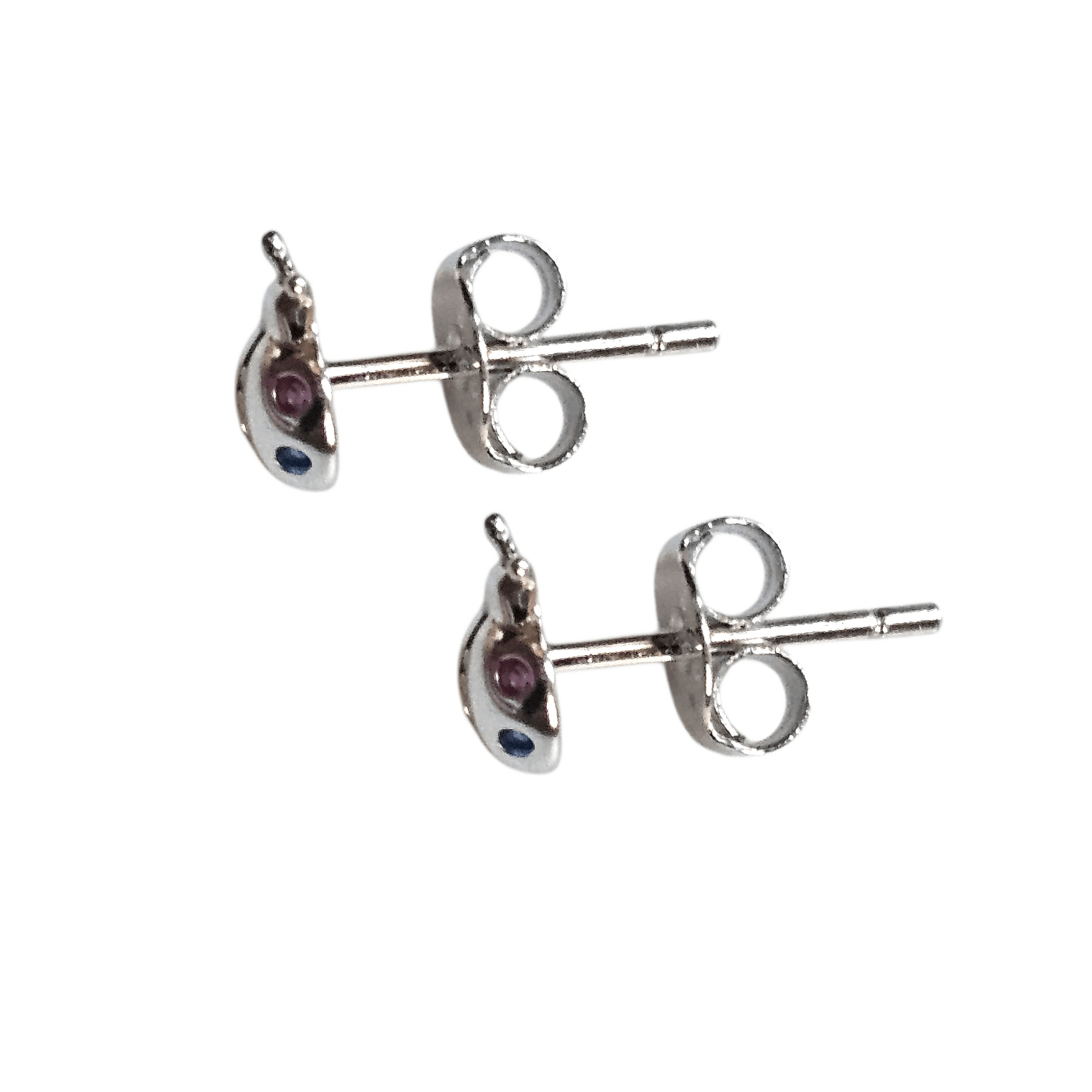 Ladybug Baby Stud Earrings Silver 925