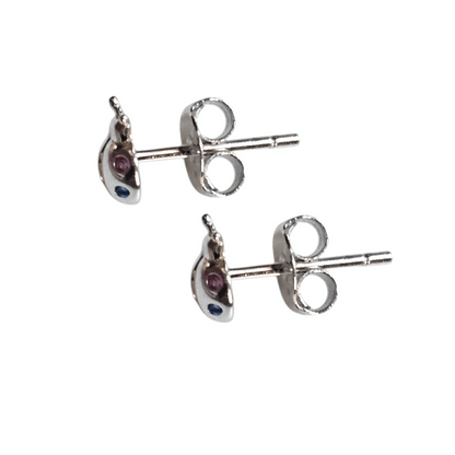 Ladybug Baby Stud Earrings Silver 925