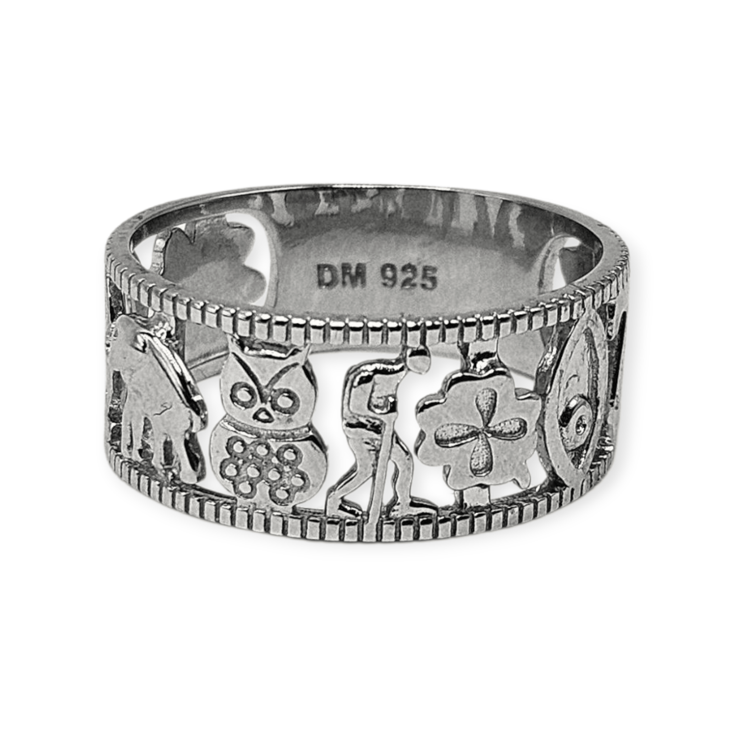 Lucky 7 Charm Silver 925 Ring