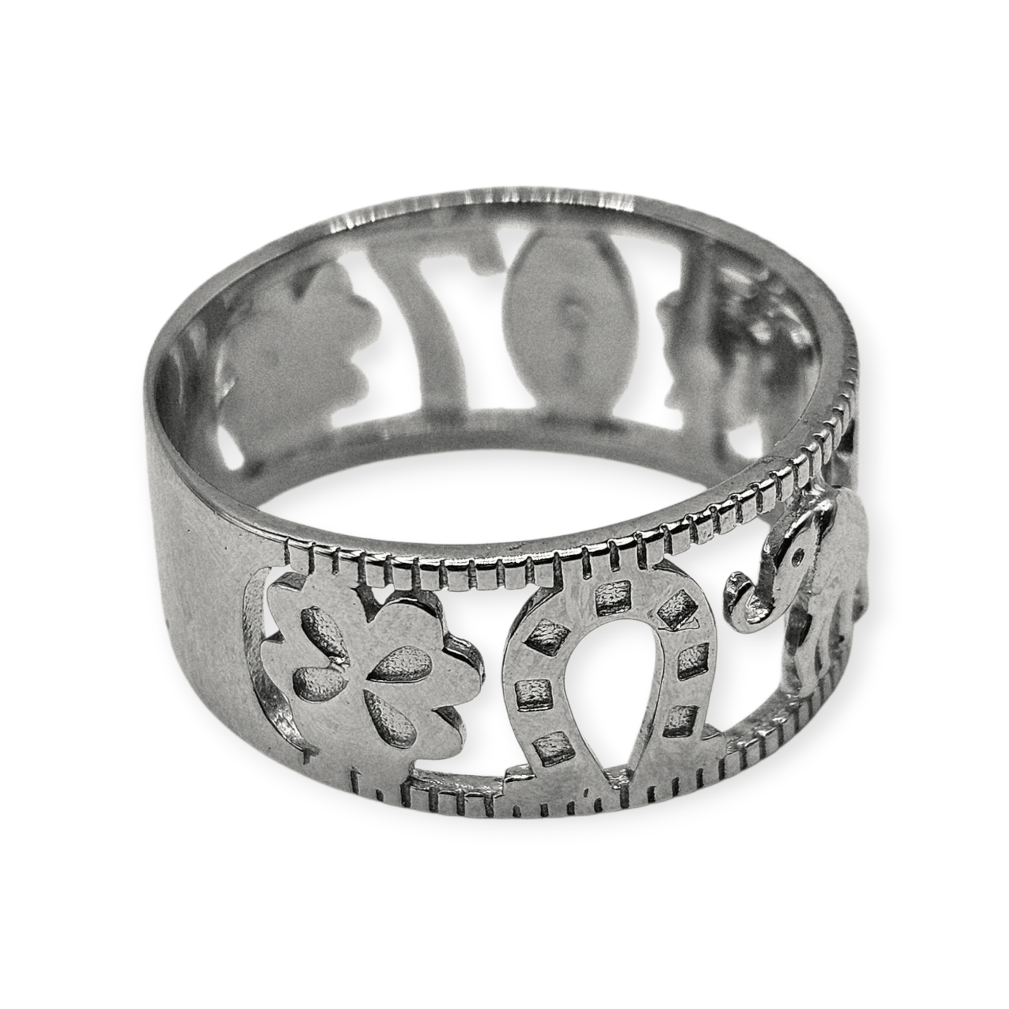 Lucky 7 Charm Silver 925 Ring