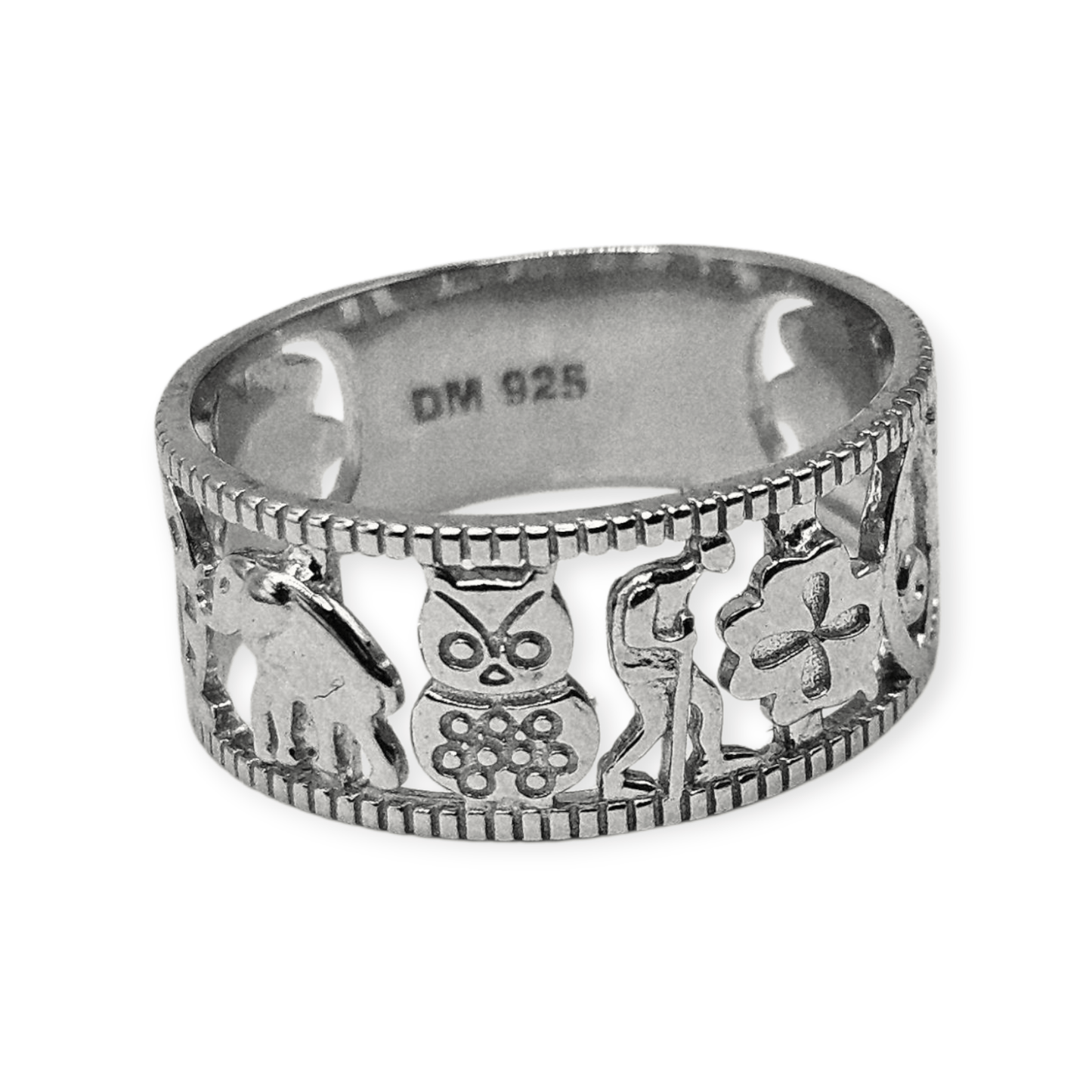 Lucky 7 Charm Silver 925 Ring