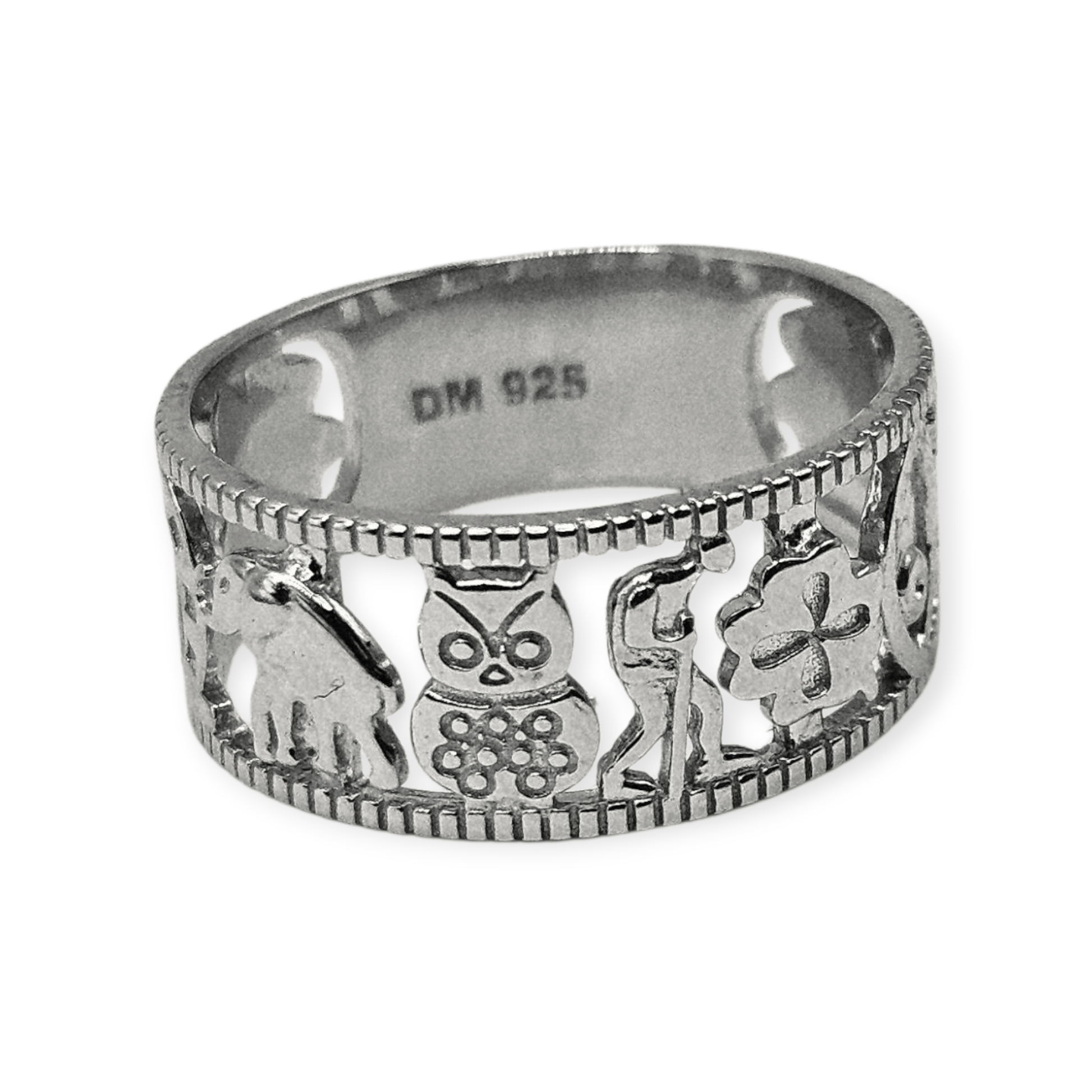 Lucky 7 Charm Silver 925 Ring