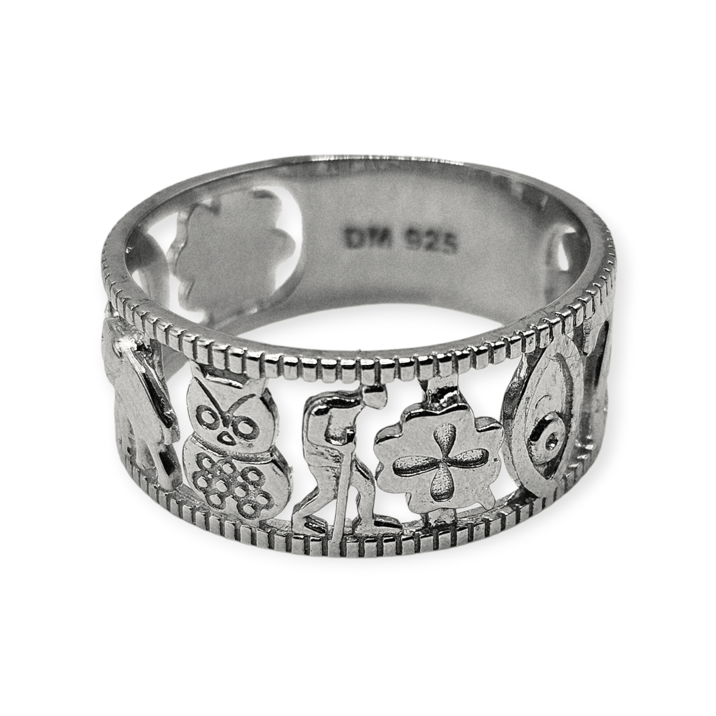 Lucky 7 Charm Silver 925 Ring