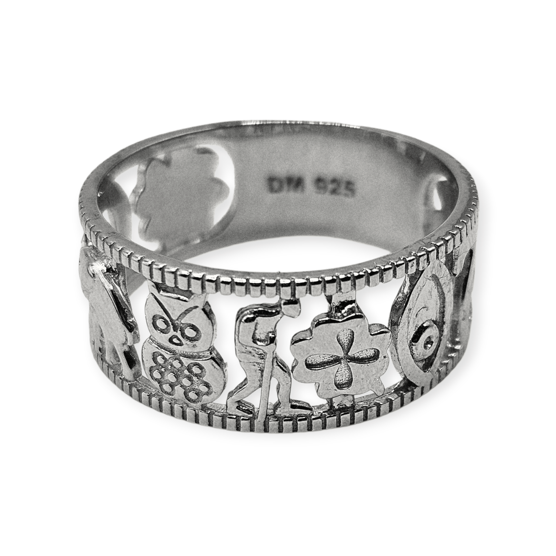 Lucky 7 Charm Silver 925 Ring