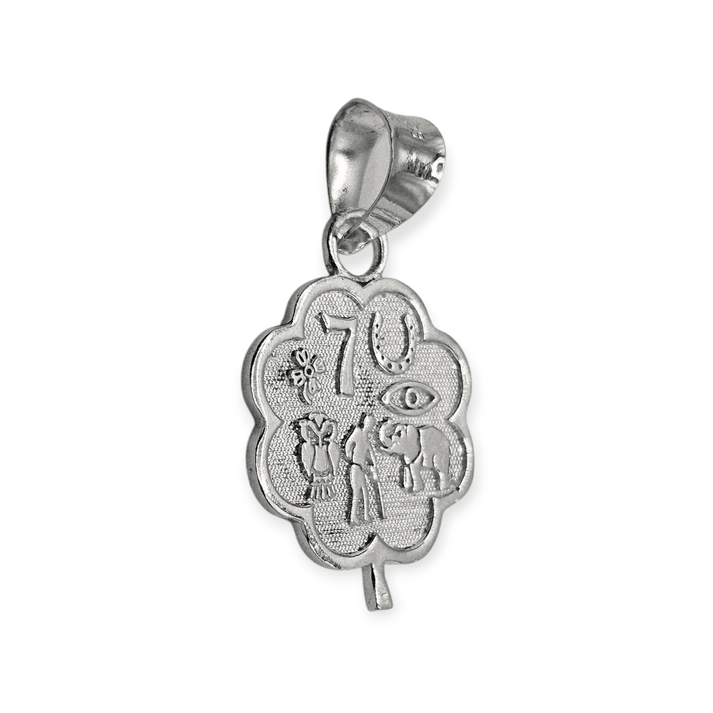 Lucky Charm Pendant Silver 925 8 Clover