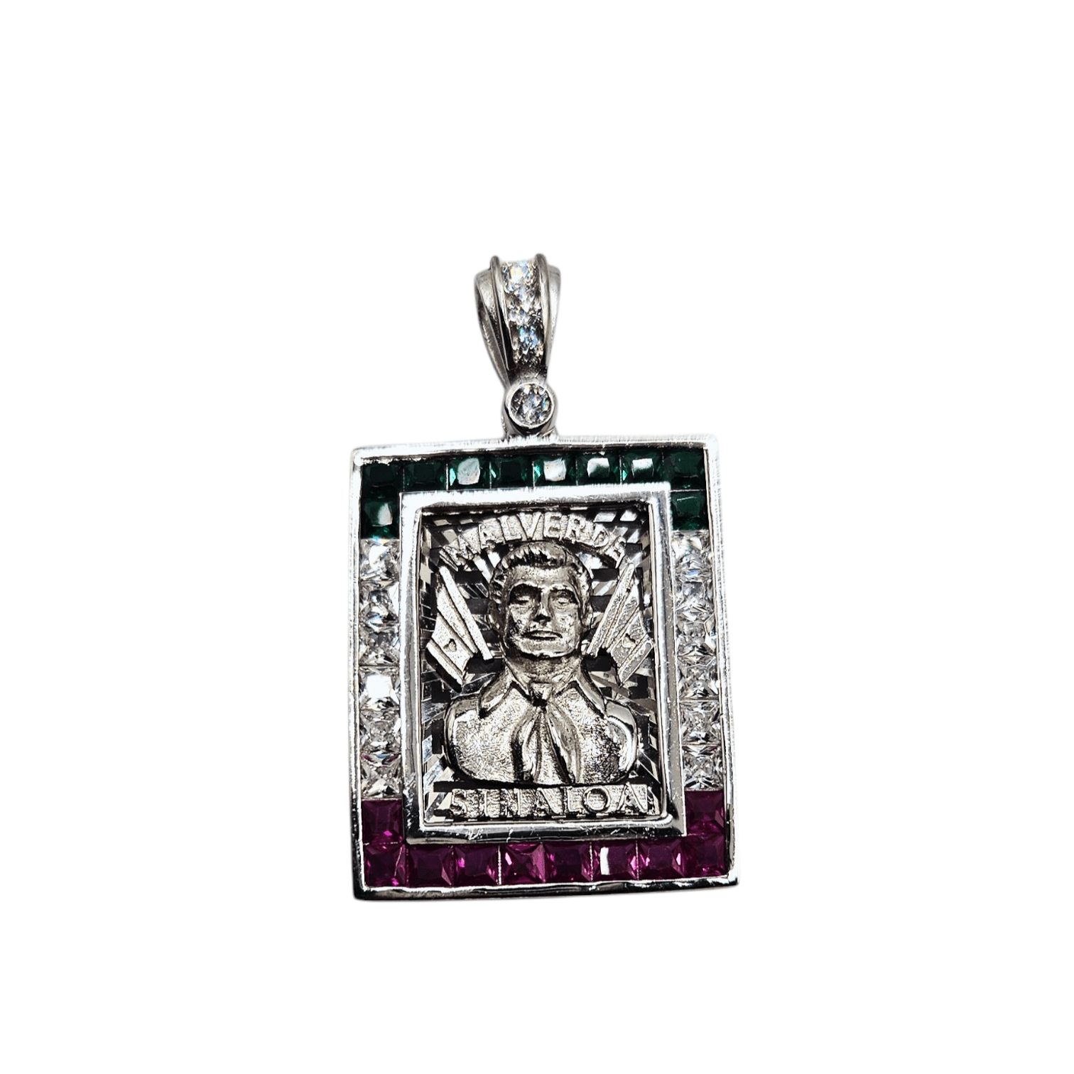 Malverde Silver 925 Square Pendant