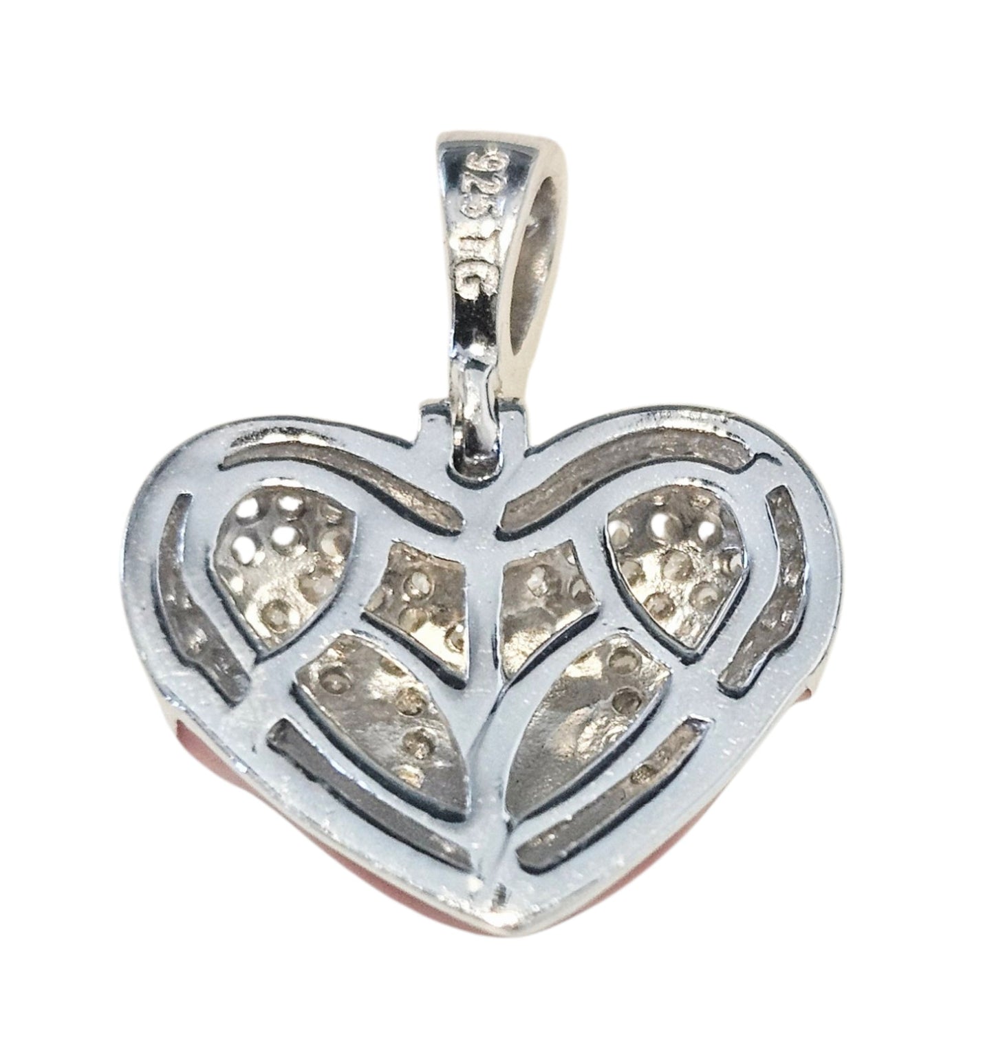 Melting Heart Sterling Silver Pendant Dainty Silver 925