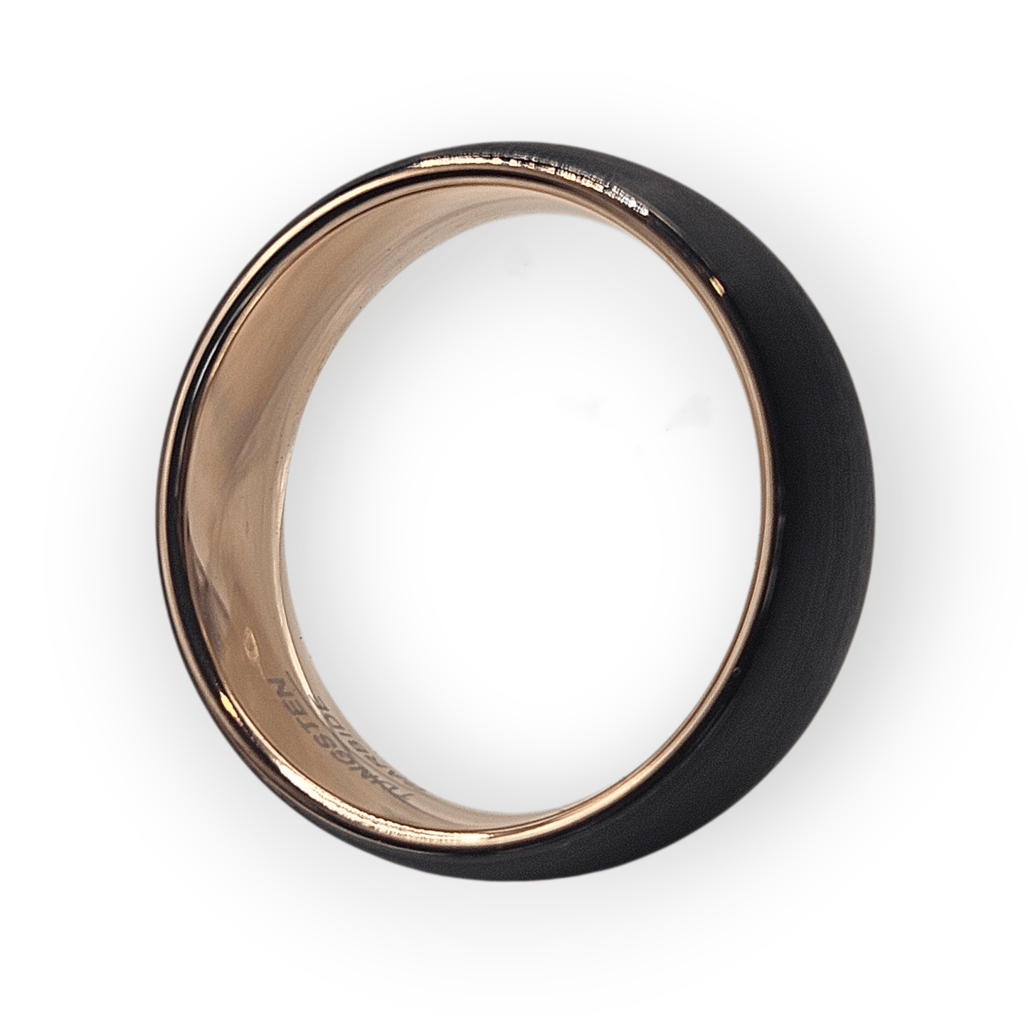 Men's Tungsten Carbide 8mm Black Ring