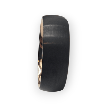 Men's Tungsten Carbide 8mm Black Ring