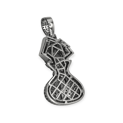 Money Bag Silver Pendant 3D Design 925 Silver