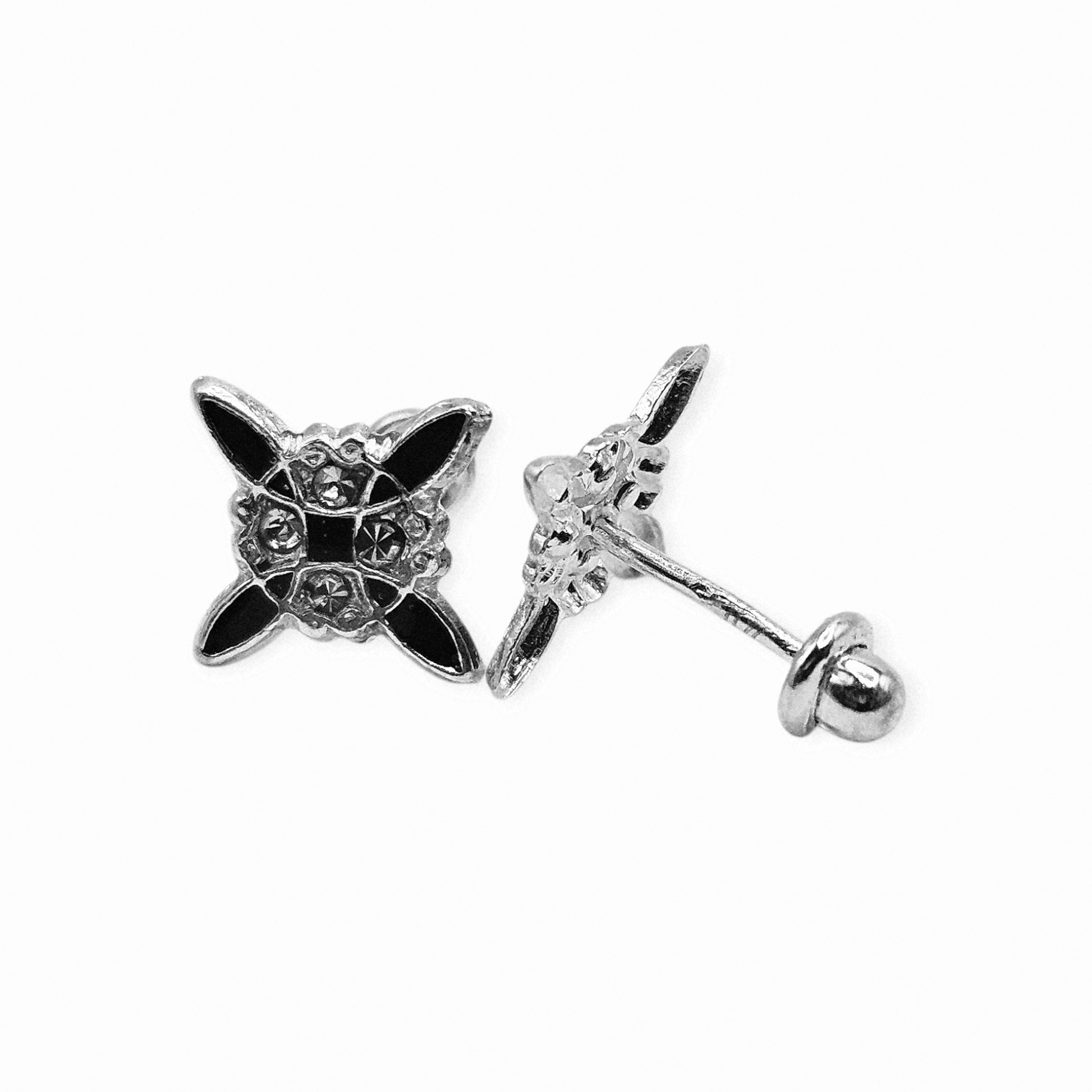 Nudo de Bruja Stud Earrings for Girls 925 Silver