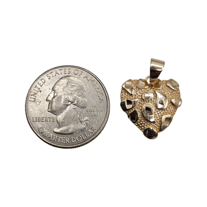 Nugget Pendant 14K Gold Plated Over Silver 925 for Women and Men 3 Sizes Available