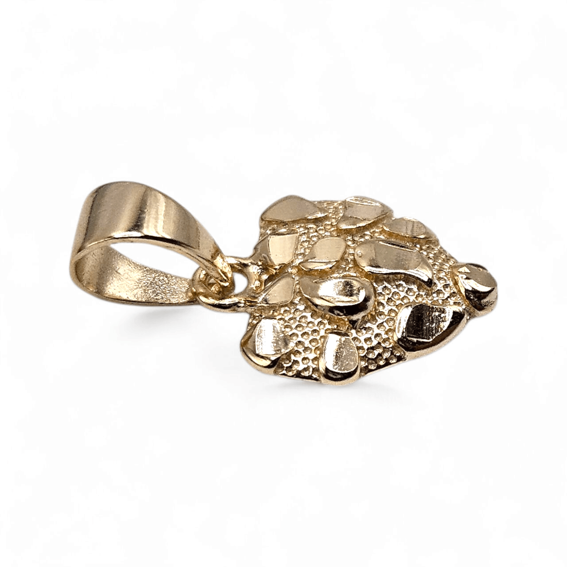 Nugget Pendant 14K Gold Plated Over Silver 925 for Women and Men 3 Sizes Available