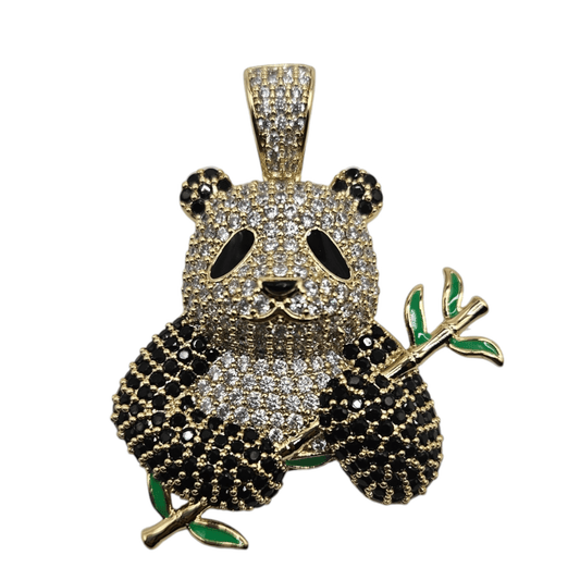 Panda 14k Gold Plated Necklace - Large