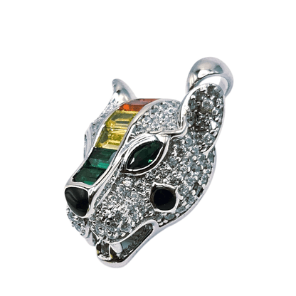 Panther Multicolor Silver 925 Pendant