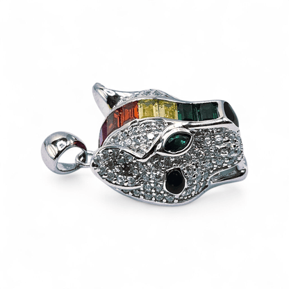 Panther Multicolor Silver 925 Pendant