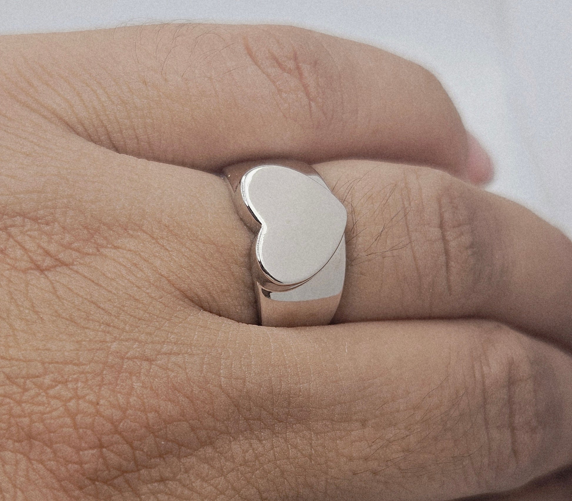 Personalized Heart Silver 925 Ring