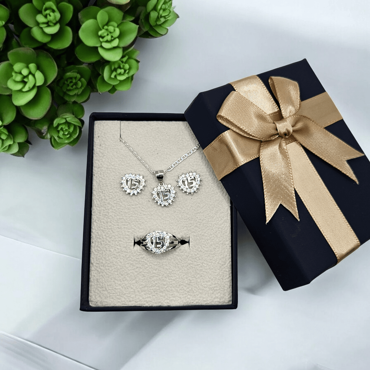 Quinceañera 15th 3-pc Jewelry Set – Lulamaya