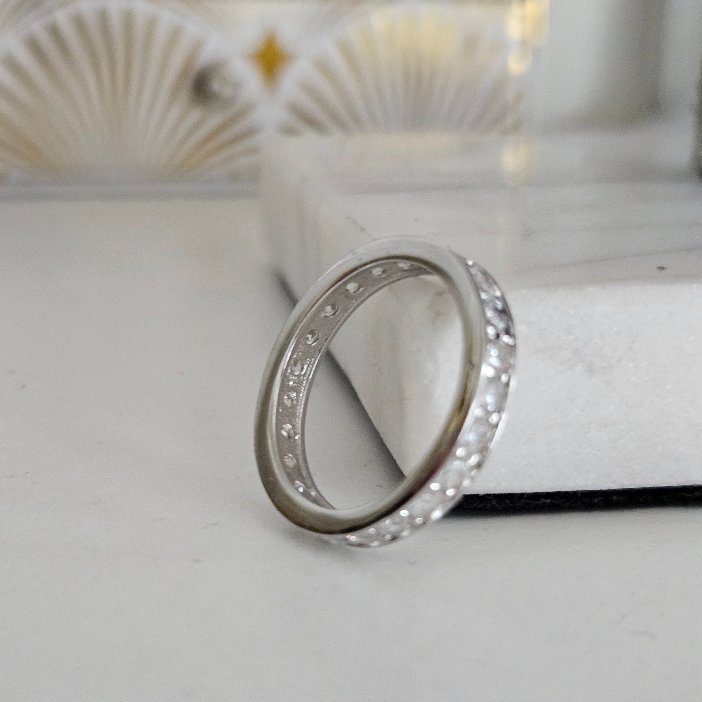 Eternity Cubic Zircobia Silver 925 Band