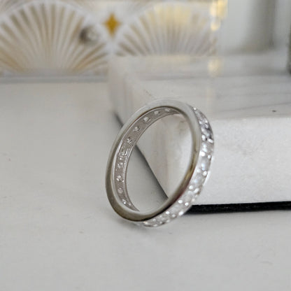 Eternity Cubic Zircobia Silver 925 Band