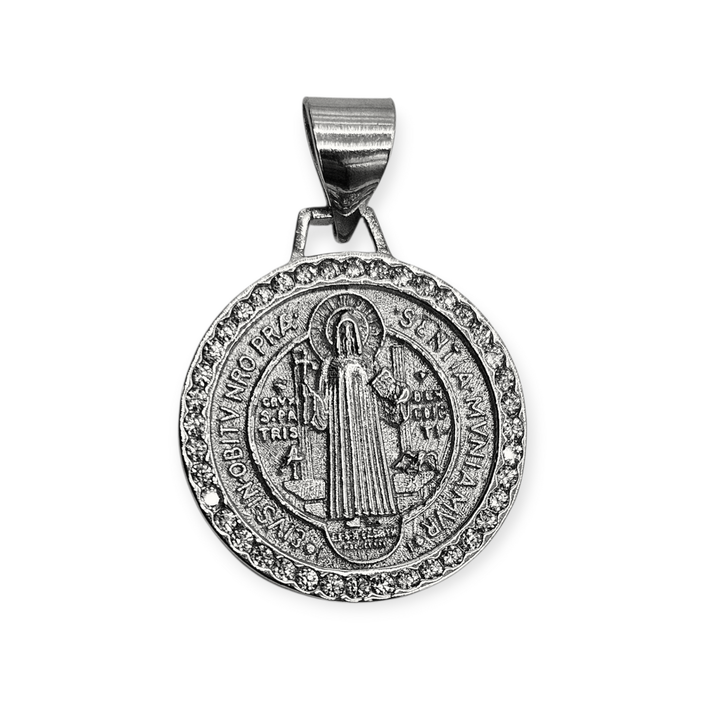 Saint Benedict Pendant Silver 925 or 14K Gold Plated