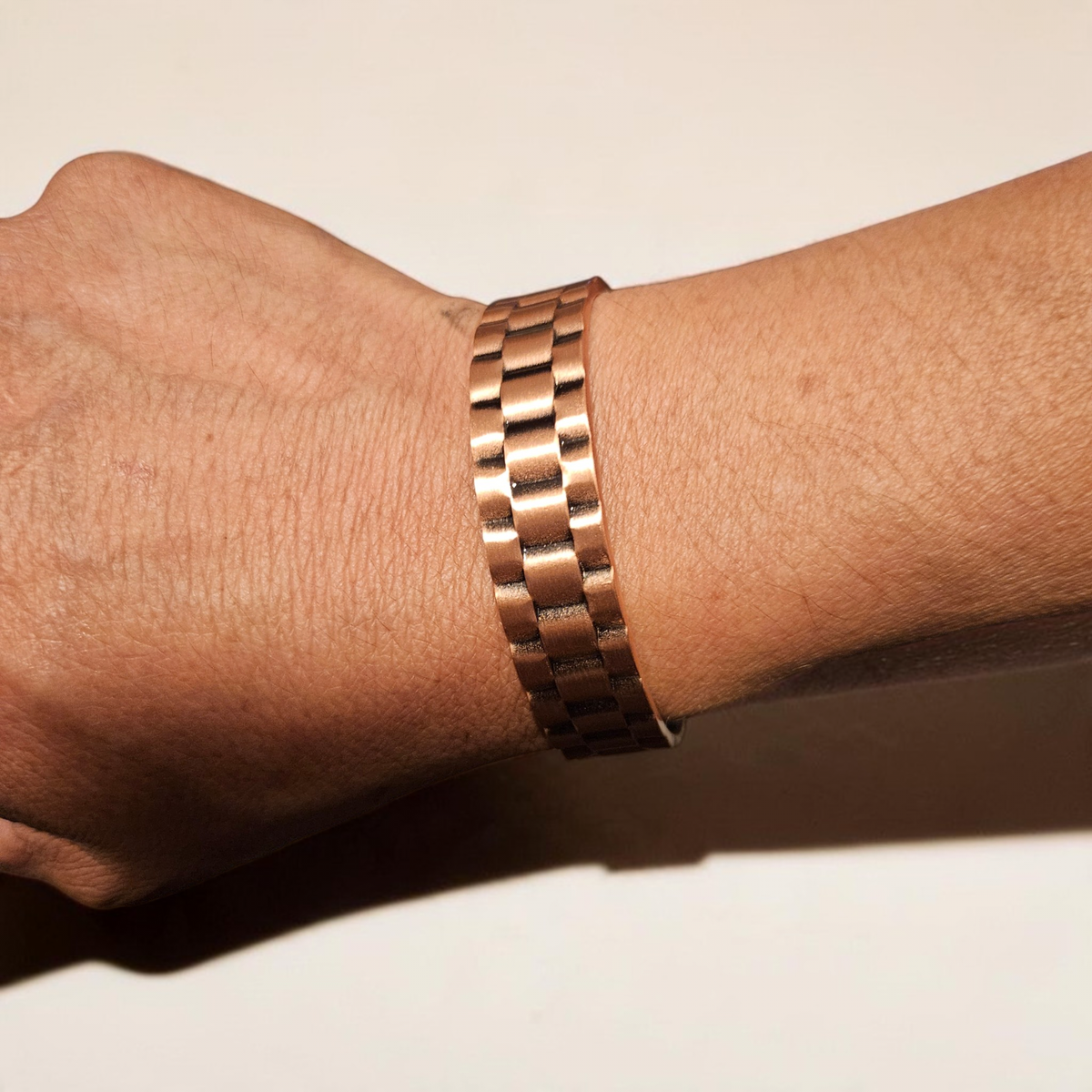 Magnetic Solid Copper Men Cuff Bracelet