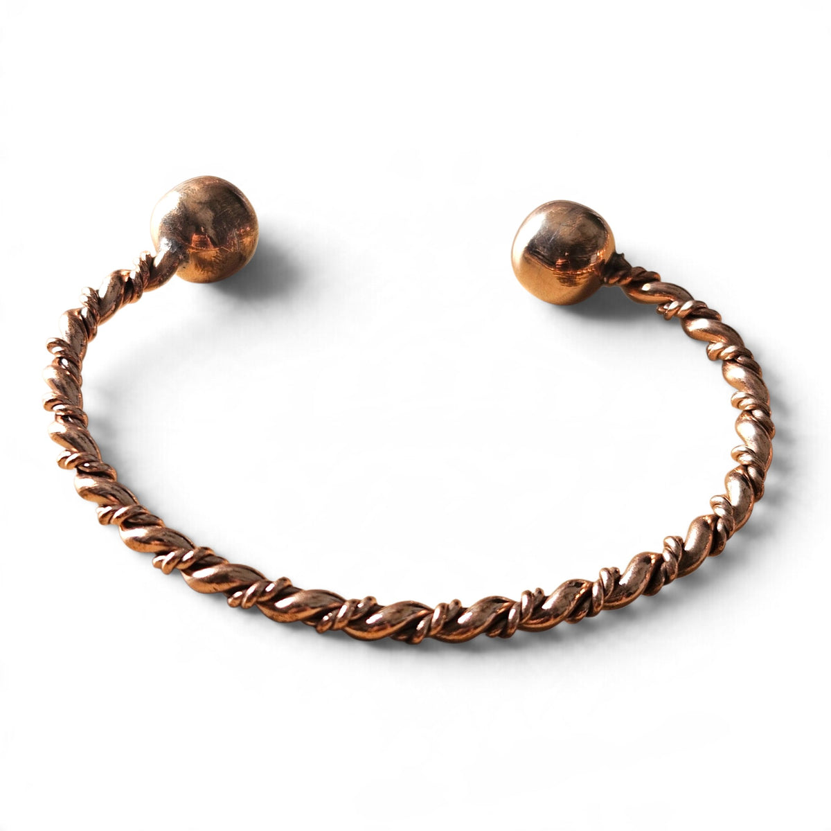 Copper Cuff Double Braded Bracelet Unisex