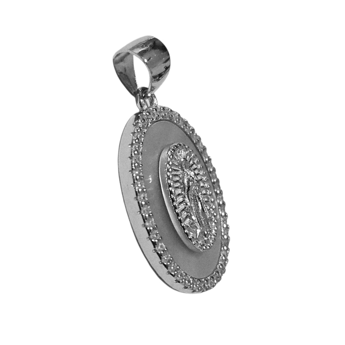 Virgin Mary Silver Small Pendant