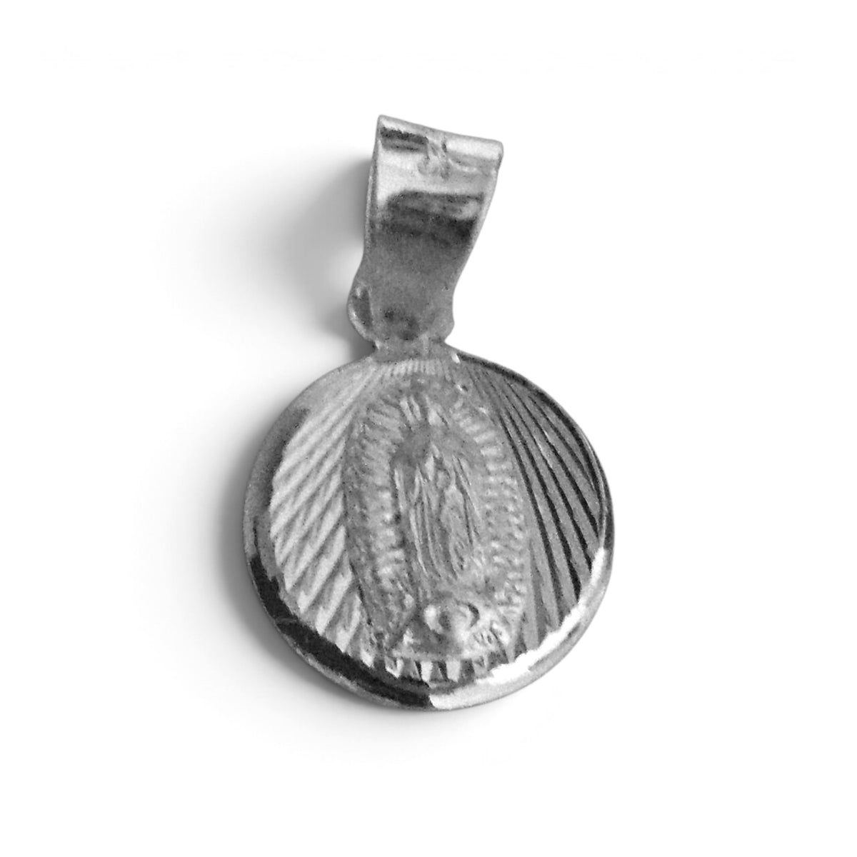 Virgin Mary Dainty Silver Pendant