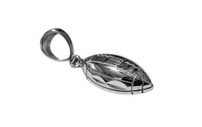 Football Pendant Silver 925 3D