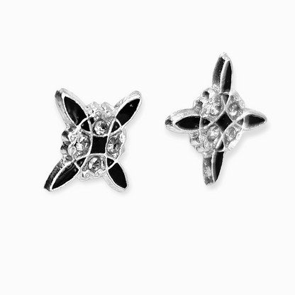 Nudo de Bruja Stud Earrings for Girls 925 Silver