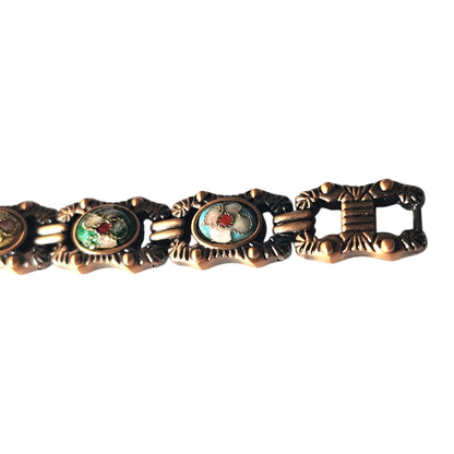 Magnetic Solid Copper Bracelet for Women Vintage Design