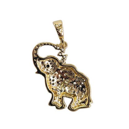 14k Gold Plated Small Elephant Pendant