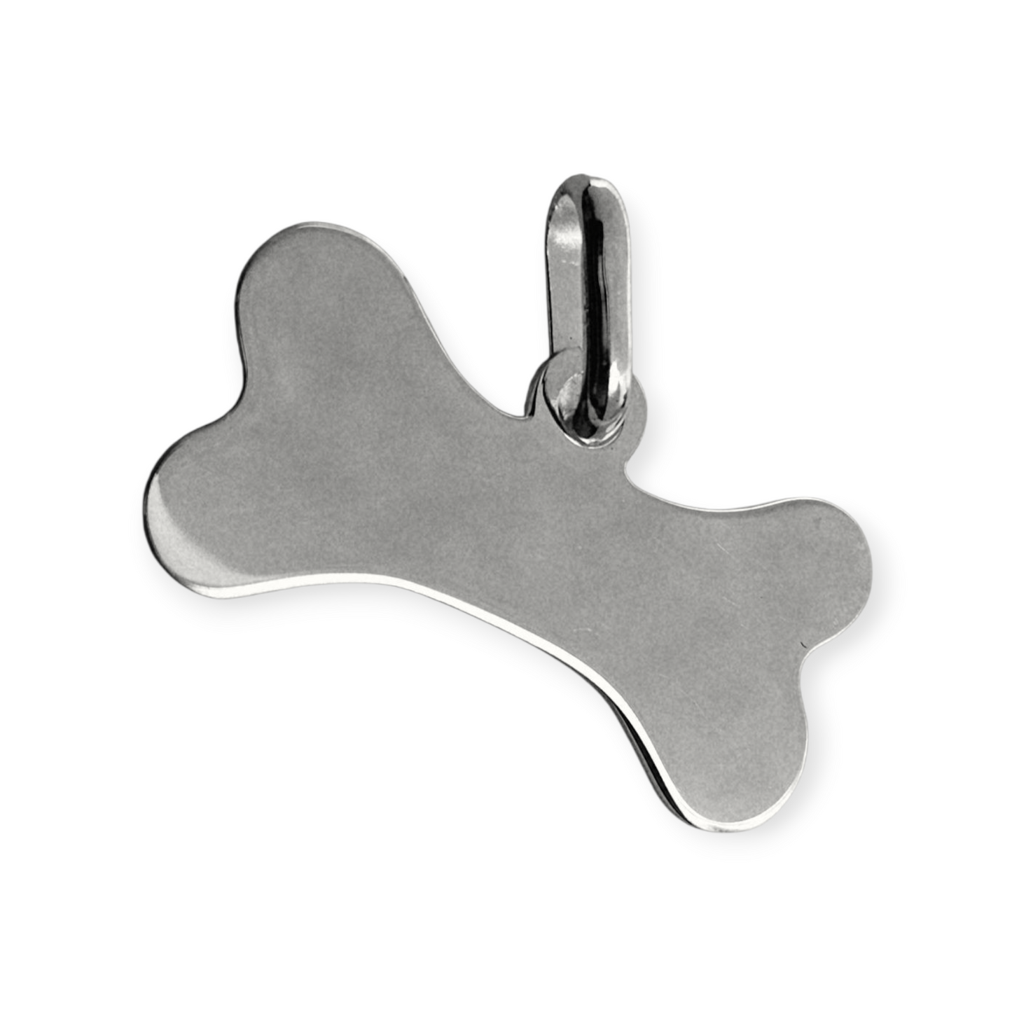 Silver 925 Dog Bone Customizable Tag