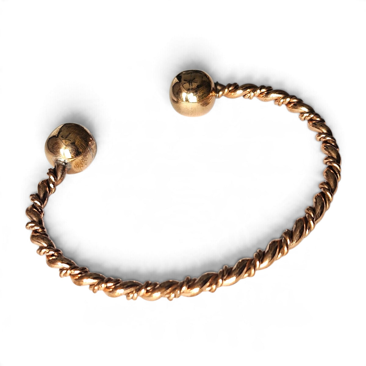 Copper Cuff Double Braded Bracelet Unisex