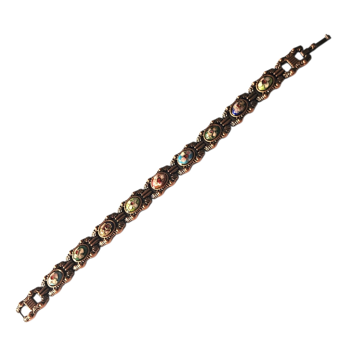 Magnetic Solid Copper Bracelet for Women Vintage Design