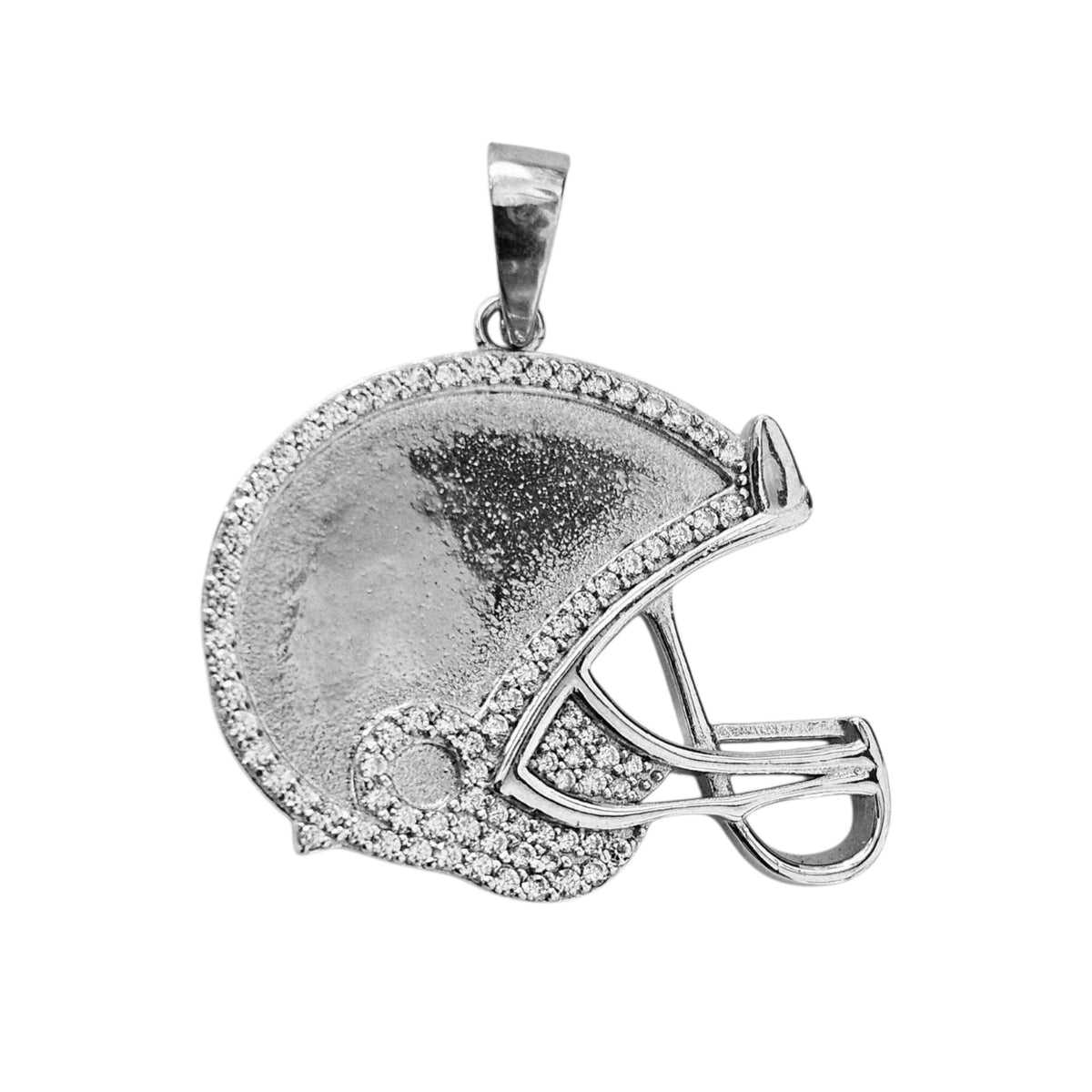 Football Helmet Silver 925 Pendant